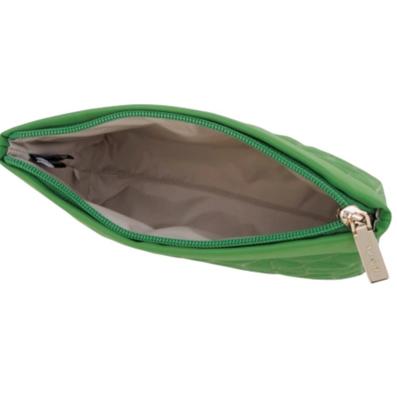 Kate Spade Green Quilted Cosmetic Case - Picture 3 of 5